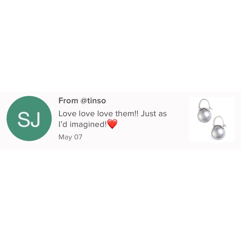 KATE SPADE • Silver Shine On Gray Pearl Drop Earrings - Picture 5 of 5